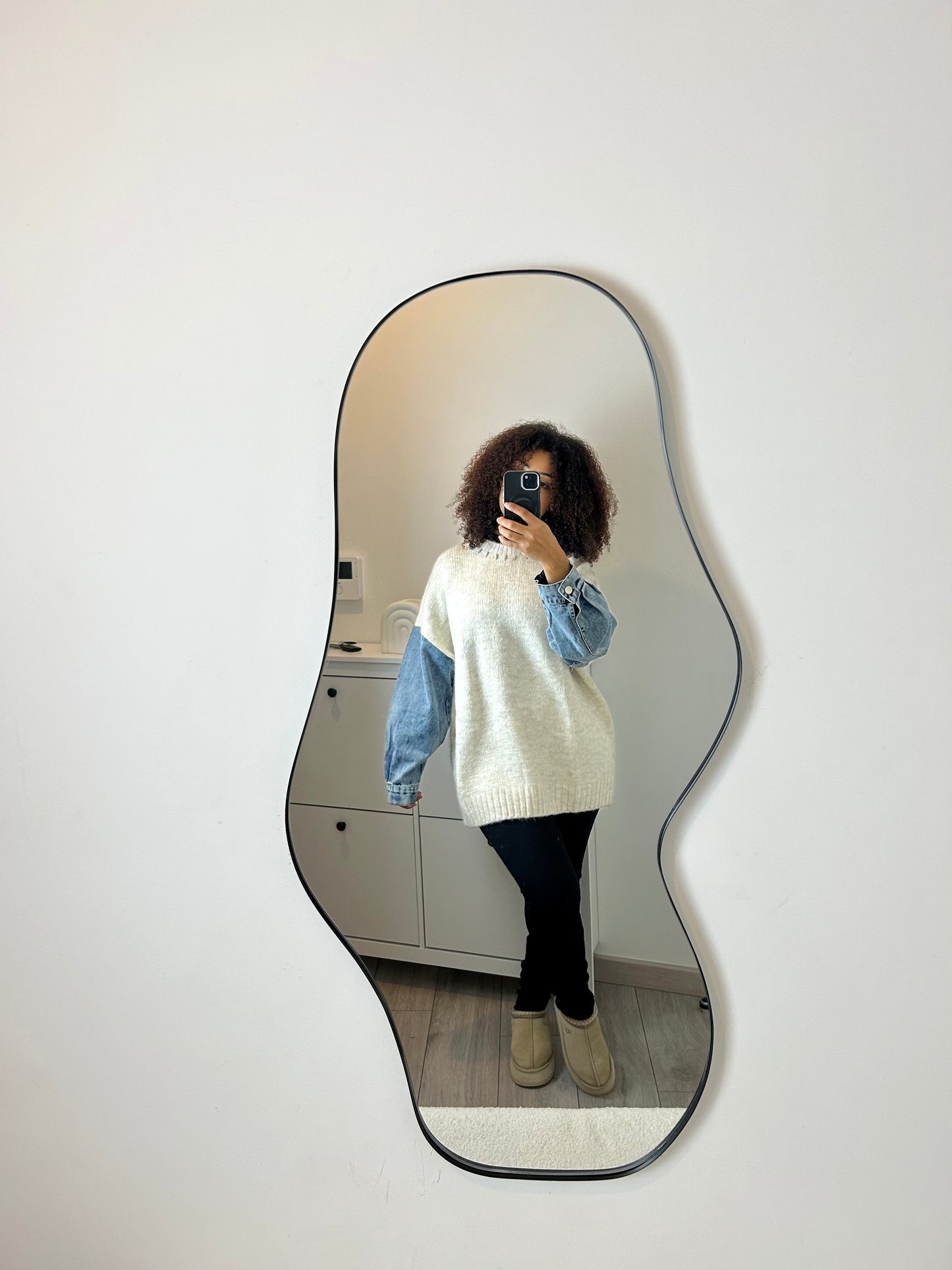 pull oversize manches jean
