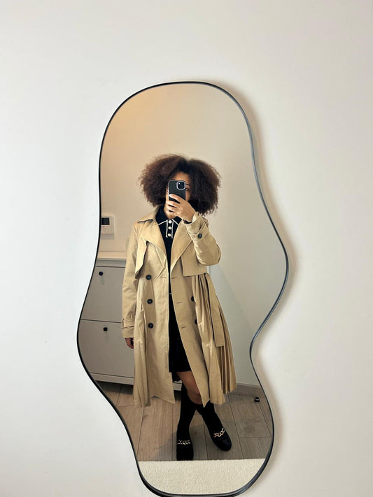 Trench robe plissée